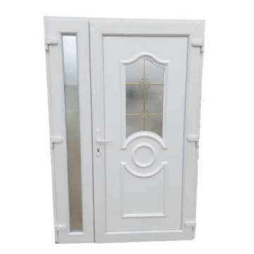 Mendy - Műanyag bejárati ajtó - Nyitható kis szárnyal -  138x208cm / fehér /