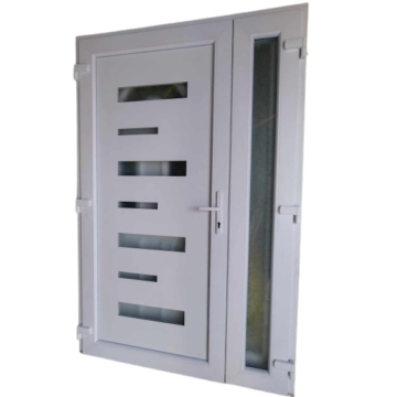 Kate - Műanyag bejárati ajtó - Nyitható kis szárnyal -  138x208cm / fehér /