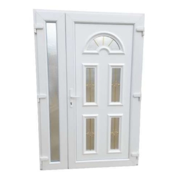 Ketrin - Műanyag bejárati ajtó - Nyitható kis szárnyal - 138x208cm / Fehér /
